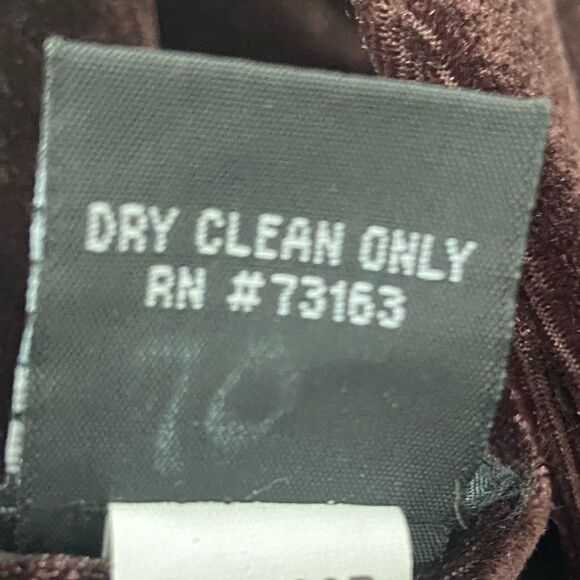 Vtg 90s Brown Velvet Blazer Women XLP Steampunk Academia Western Equestrian Goth - Picture 5 of 13